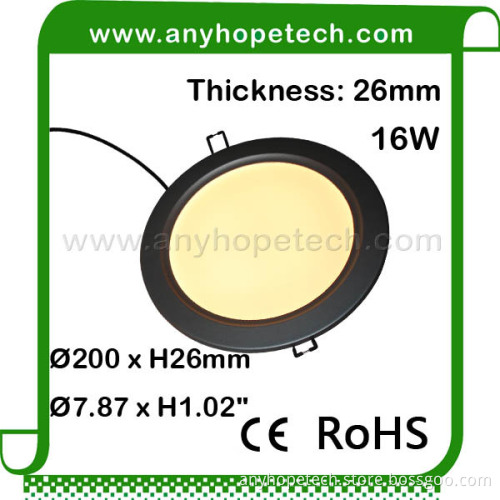 High quality cheap price diameter 200mm 16W flat ceiling light